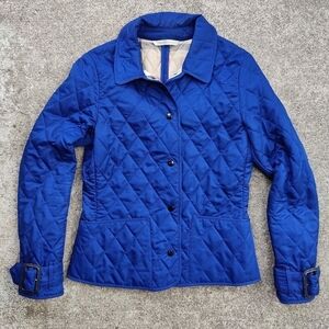 Burberry Diamond Quilted Thermoregulated Classic Royal Blue Jacket Women's XS